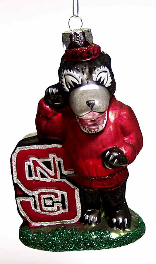 Glasscot Ornaments Nc State Wolfpack-Mascot - No Box by Slavic Treasures-1