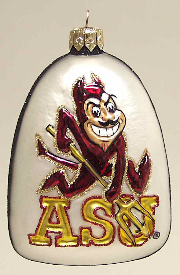 Glasscot Ornaments Arizona State Sun Devils-Logo Disk - No Box by Slavic Treasures-1