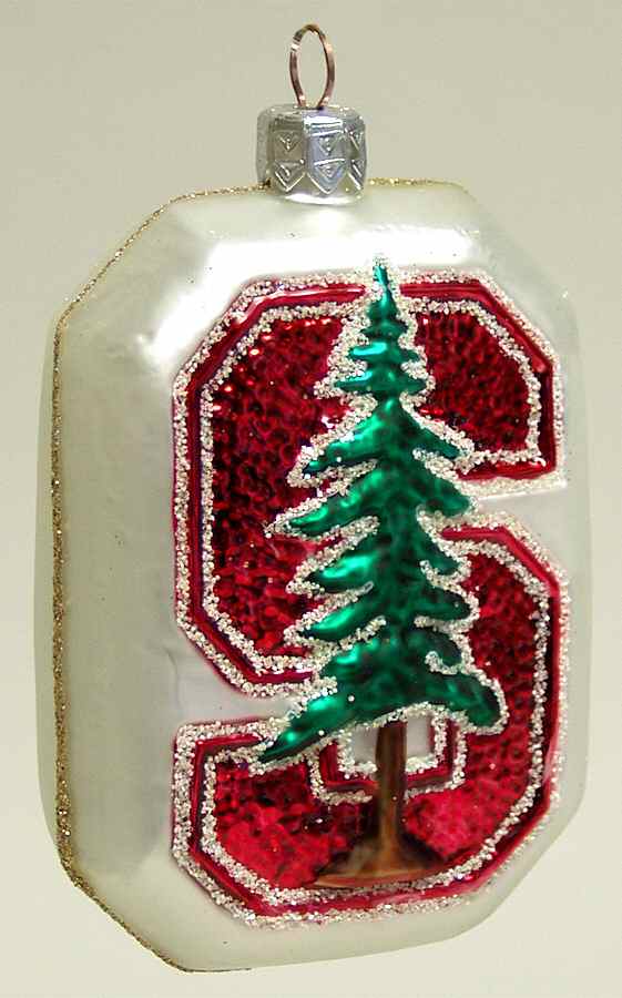 Glasscot Ornaments Stanford Uniiversity Cardinals - Boxed by Slavic Treasures-1