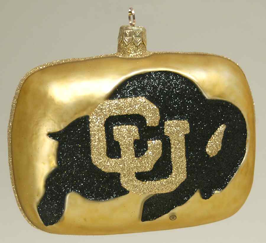 Glasscot Ornaments Colorado Buffaloes-Logo Disk - Boxed by Slavic Treasures-1