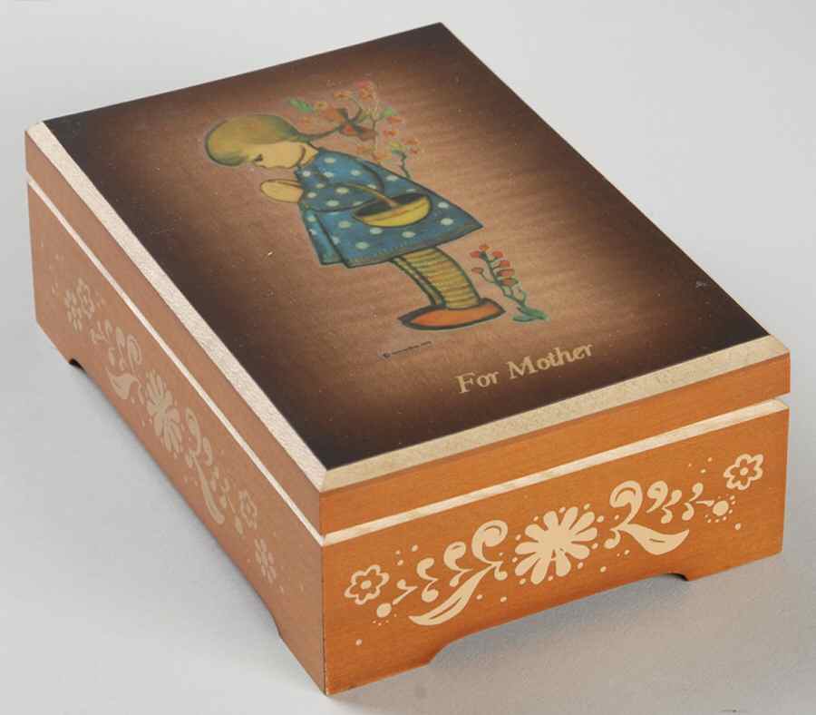 Mothers Day Box-Annual-Wooden Devoted Mother - No Box by Schmid-1
