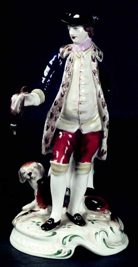 Chelsea Figurine Man W/ Pheasant & Dog - Boxed by Spode-1