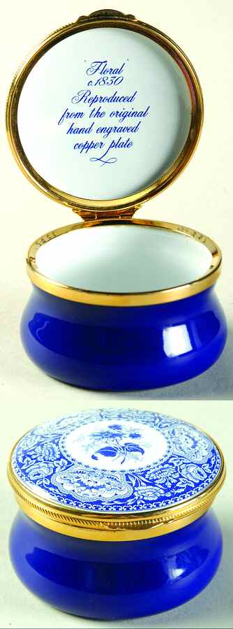 Spode Limoges-Enamel Box Floral - Boxed by Spode-1