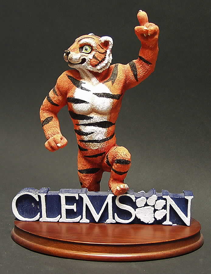 College and University Figurines Clemson Tigers - Boxed by Slavic Treasures-1