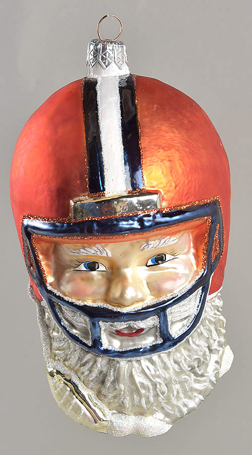 Santa Football-Ornaments Syracuse Orangemen - Boxed by Slavic Treasures-1