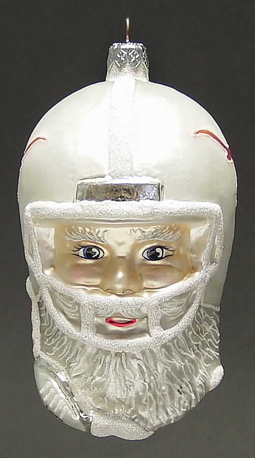 Santa Football-Ornaments Texas Longhorns - Boxed by Slavic Treasures-1