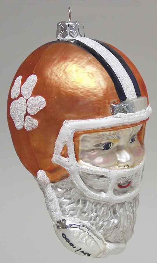 Santa Football-Ornaments Clemson Tigers - No Box by Slavic Treasures-1