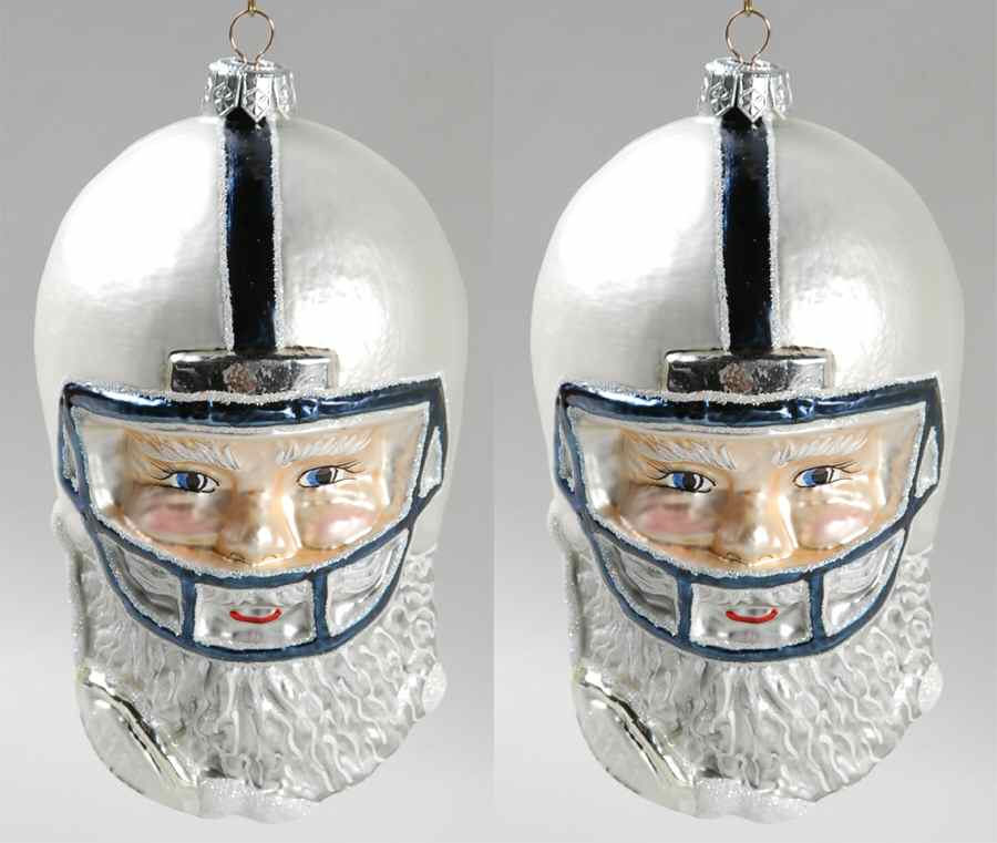 Santa Football-Ornaments Penn State Nittany Lions (S/2) - Set Of 2 by Slavic Treasures-1
