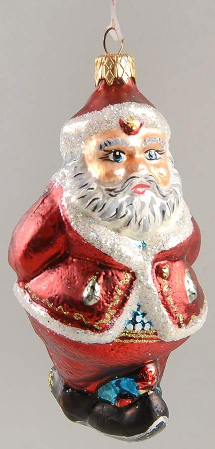 As Time Goes By Gold Star Santa - No Box by Slavic Treasures-1