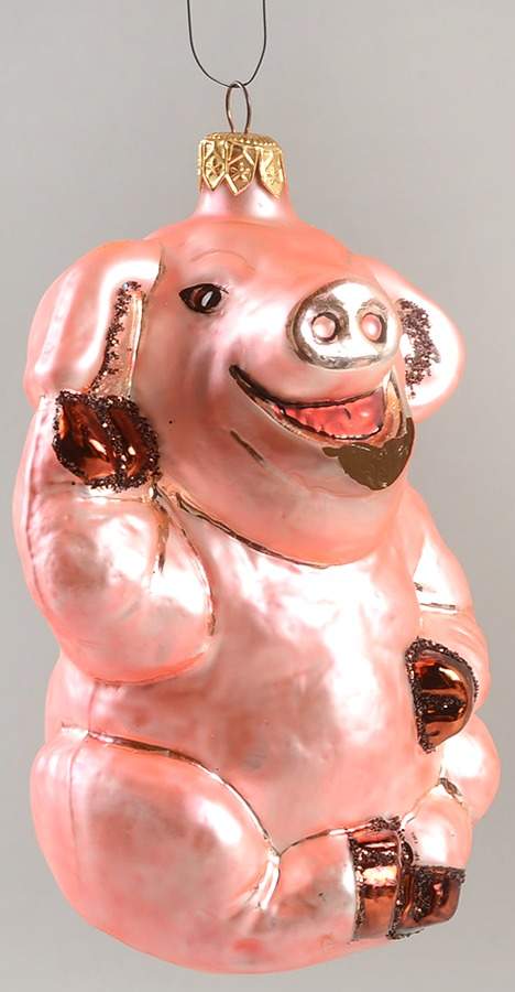As Time Goes By There Was A Pig - With Box Bx323 by Slavic Treasures-1