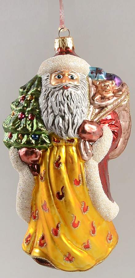 As Time Goes By Golden Santa - Boxed by Slavic Treasures-1