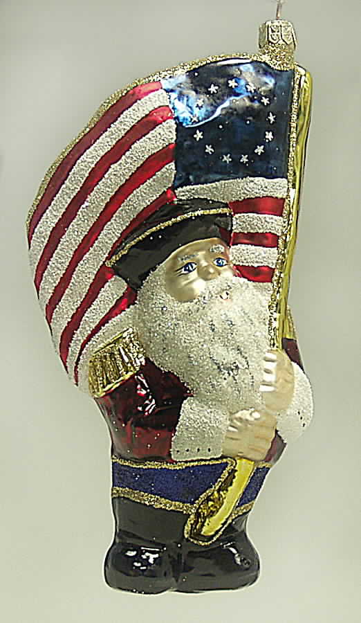 As Time Goes By Patriotic Santa - Boxed by Slavic Treasures-1