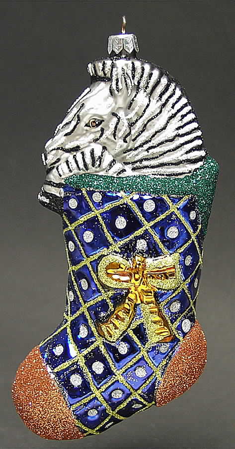 As Time Goes By Zeke Zebra-99 (Blue Stocking) - Boxed by Slavic Treasures-1