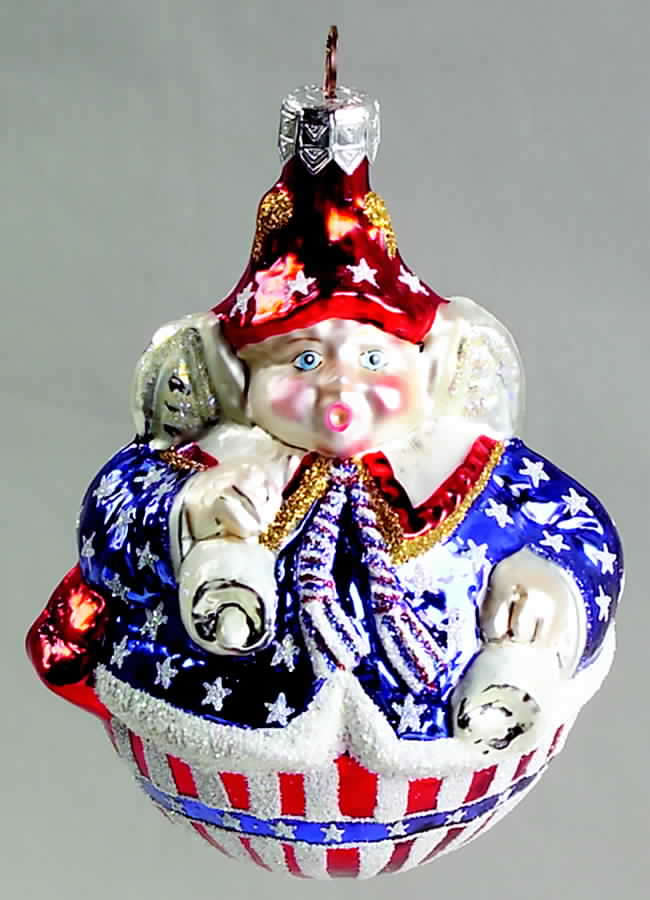 As Time Goes By Roly Poly Pixie-Patriotic - No Box by Slavic Treasures-1