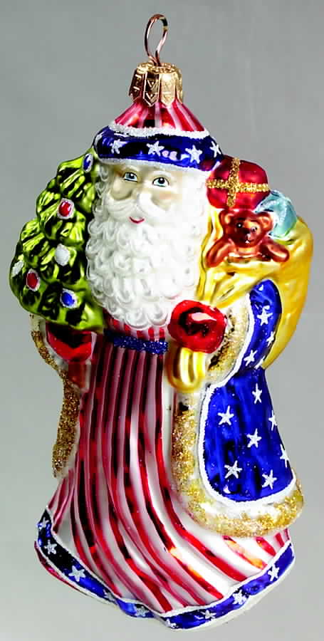 As Time Goes By Gallant Santa-Patriotic - Boxed by Slavic Treasures-1