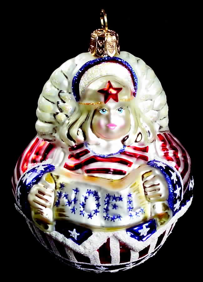 As Time Goes By Roly Poly Angel-Patriotic - Boxed by Slavic Treasures-1