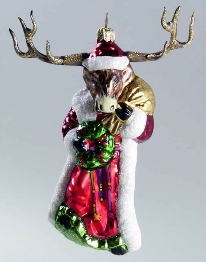 As Time Goes By Reindeer Santa - With Box by Slavic Treasures-1
