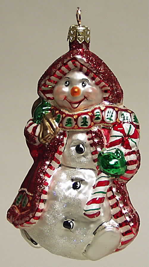 As Time Goes By Dapper Snowman-Red Coat - Boxed by Slavic Treasures-1