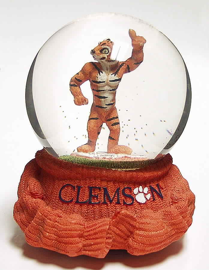 Collegiate Snowglobes Clemson Tigers - No Box by Slavic Treasures-1