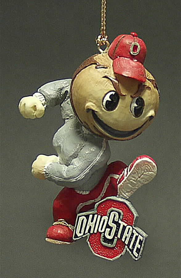 Collegiate Resin Ornaments Ohio State Buckeyes - With Box by Slavic Treasures-1