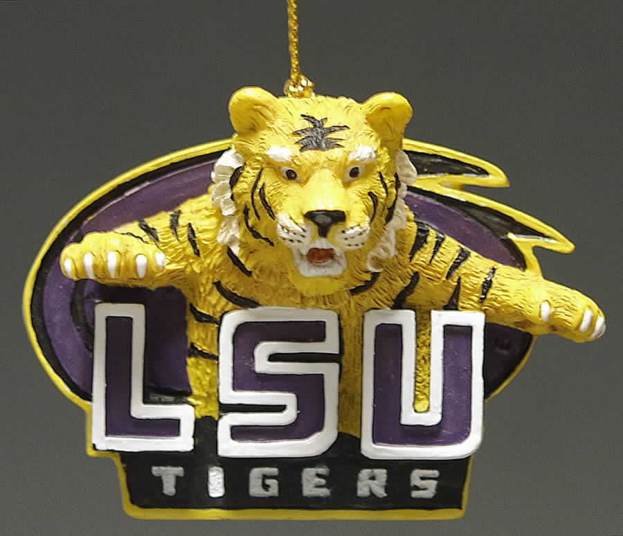 Collegiate Resin Ornaments Louisiana State Tigers - Boxed by Slavic Treasures-1