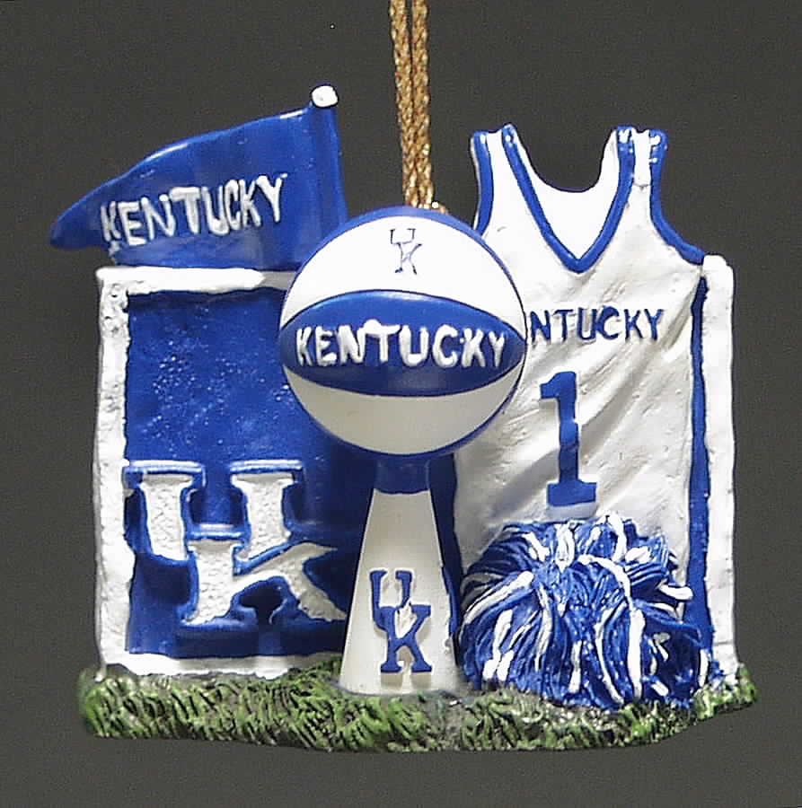 Collegiate Resin Ornaments Kentucky Wildcats - No Box by Slavic Treasures-1