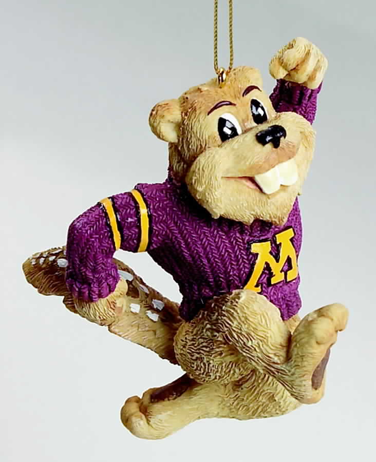 Collegiate Resin Ornaments Minnesota Gophers - Boxed by Slavic Treasures-1