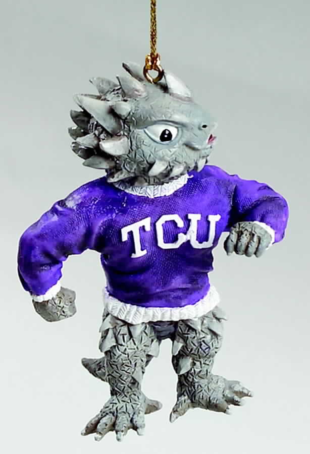 Collegiate Resin Ornaments Tcu Horned Frogs - Boxed by Slavic Treasures-1