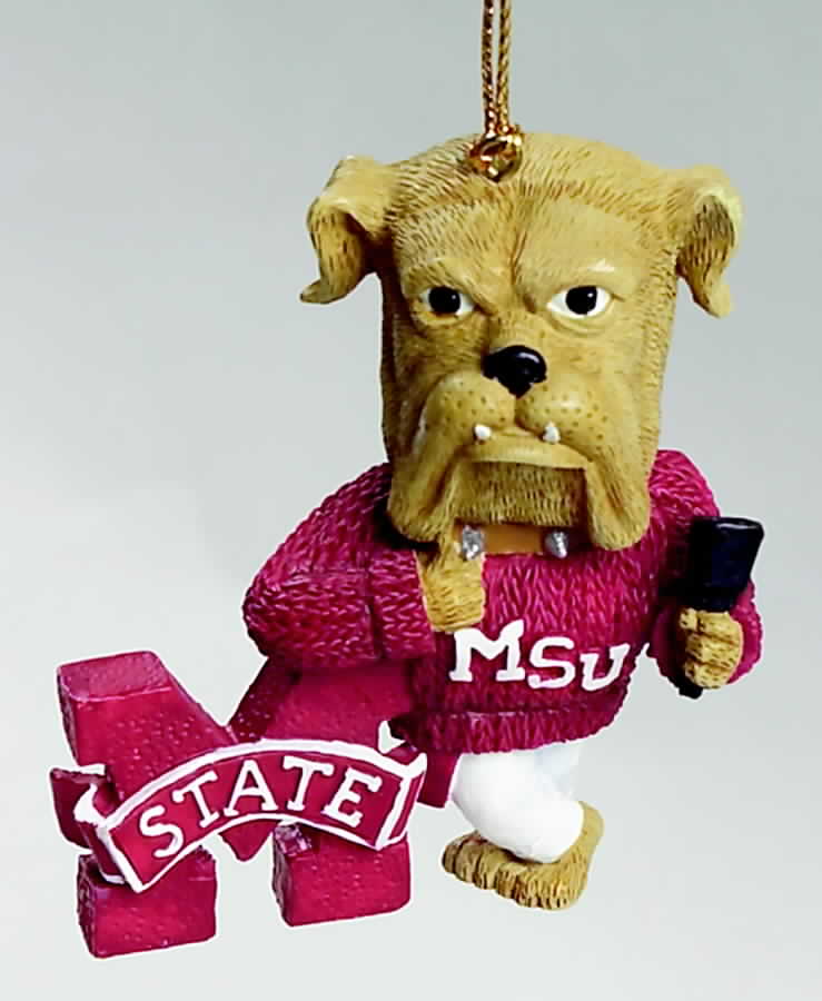 Collegiate Resin Ornaments Mississippi State Bulldogs - No Box by Slavic Treasures-1