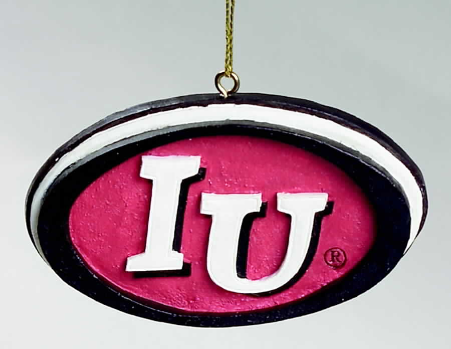 Collegiate Resin Ornaments Indiana Hoosiers - No Box by Slavic Treasures-1