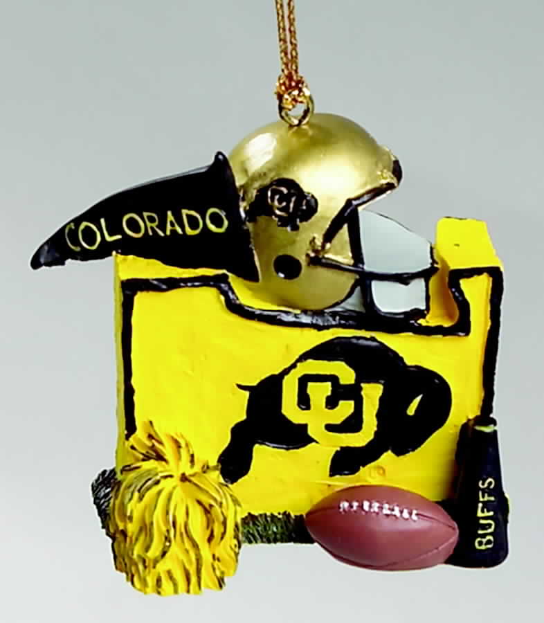 Collegiate Resin Ornaments Colorado Buffaloes - Boxed by Slavic Treasures-1
