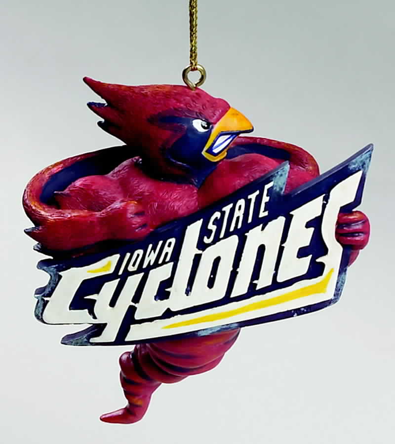Collegiate Resin Ornaments Iowa State Cyclones - Boxed by Slavic Treasures-1