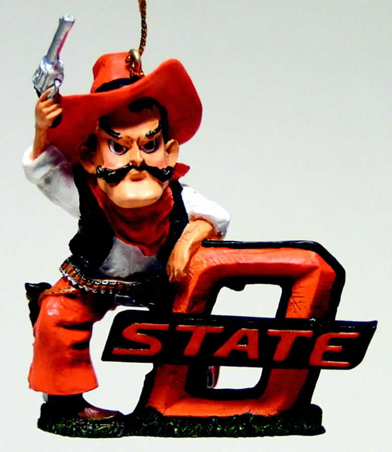 Collegiate Resin Ornaments Oklahoma State Cowboys - Boxed by Slavic Treasures-1