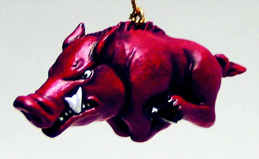 Collegiate Resin Ornaments Arkansas Razorbacks - No Box by Slavic Treasures-1