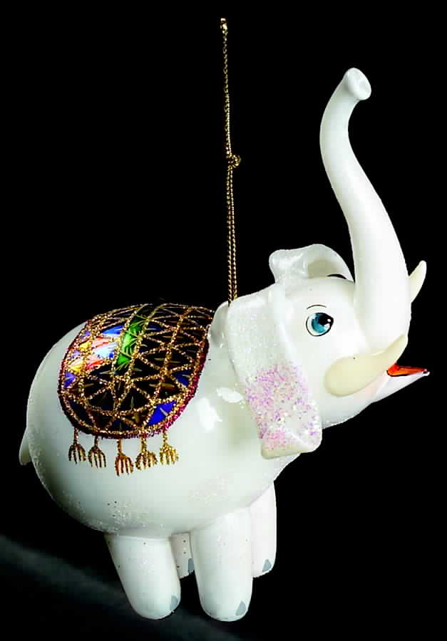 Asian Treasures-Ornament White Elephant - Boxed by Slavic Treasures-1
