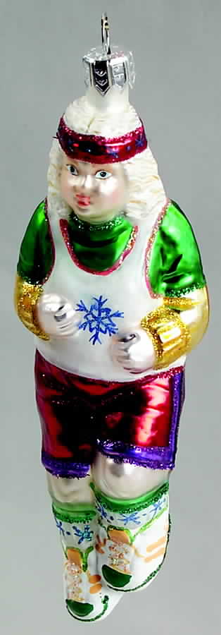 Asian Treasures-Ornament Mrs Claus Aerobics - No Box by Slavic Treasures-1