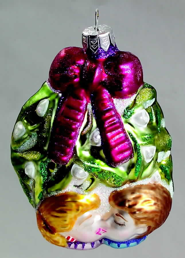 Asian Treasures-Ornament Pucker Up - No Box by Slavic Treasures-1