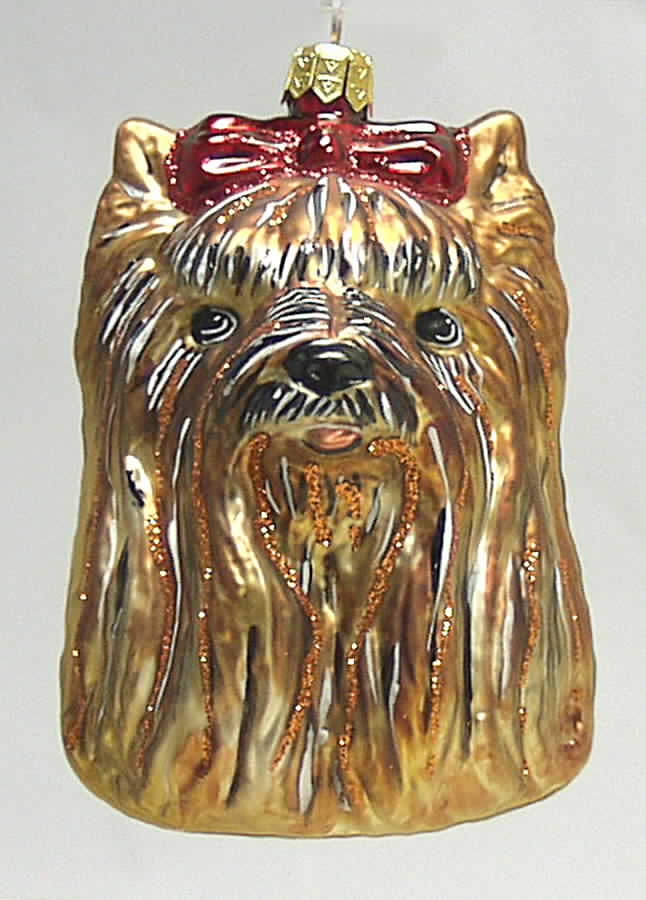 Dog Breed Ornaments Yorkshire Terrier - With Box by Slavic Treasures-1
