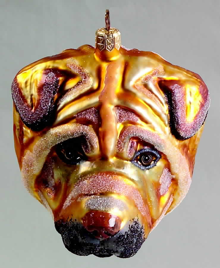 Dog Breed Ornaments Shar-Pei - Boxed by Slavic Treasures-1