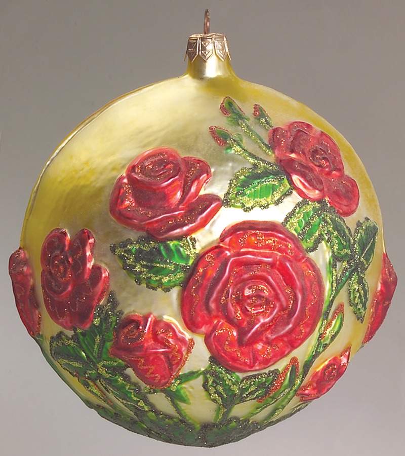 Full Bloom - Flower Rounds Red Roses - No Box by Slavic Treasures-1