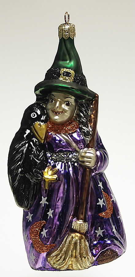 Halloween Goodies-Ornaments Zelda And The Raven - Boxed by Slavic Treasures-1