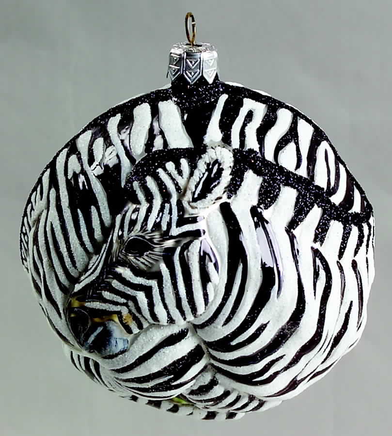 Aniball Ornaments Zebra - Boxed by Slavic Treasures-1