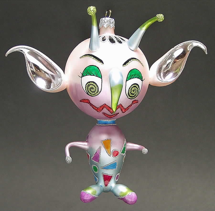 Extreme Free-Blown Glass Ornaments My Favorite Martian - No Box by Slavic Treasures-1