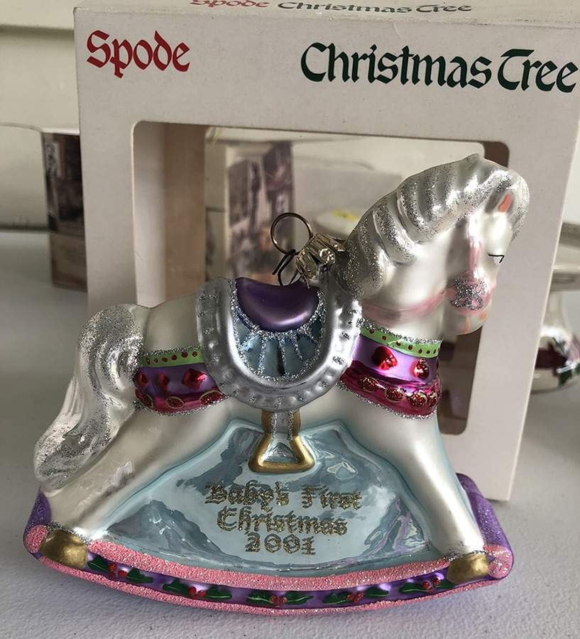 Ornaments On The Tree-Christmas Tree Baby's First Christmas - Boxed by Spode-1
