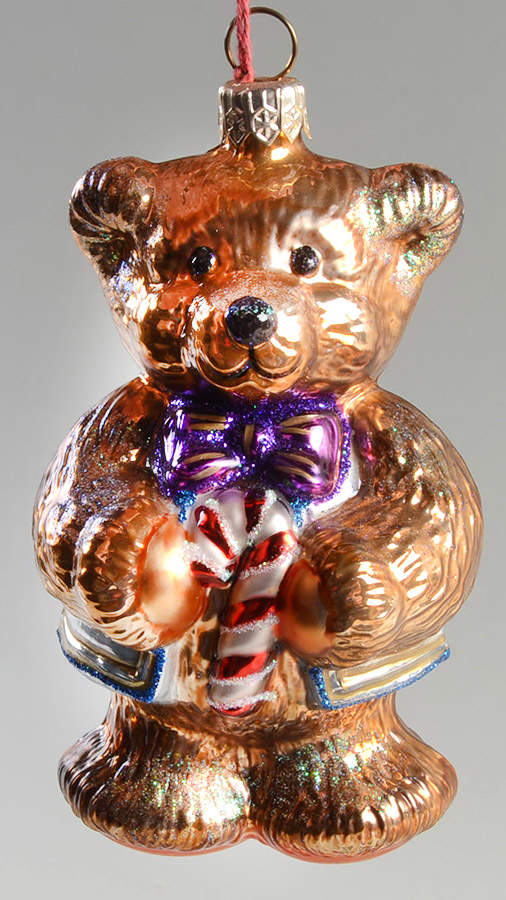 Ornaments On The Tree-Christmas Tree Cinnamon Teddy Bear - Boxed by Spode-1