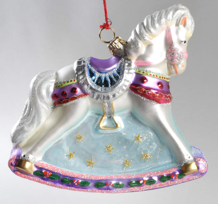 Ornaments On The Tree-Christmas Tree Rocking Horse - No Box by Spode-1