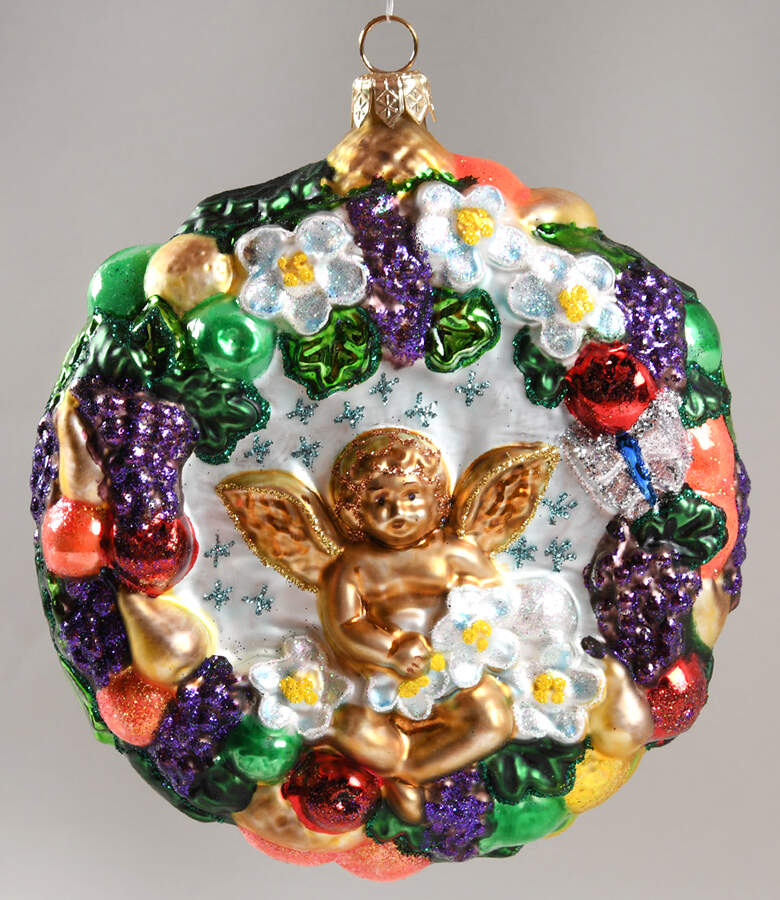 Ornaments On The Tree-Christmas Tree Della Robbia Wreath - No Box by Spode-1