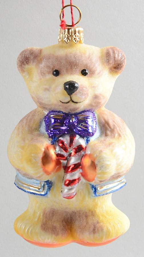 Ornaments On The Tree-Christmas Tree Teddy Bear-Champagne  - No Box by Spode-1