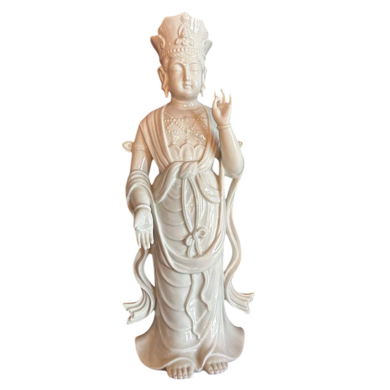 Sadek Figurines Quan Yin With Raised Hand - No Box by Sadek-1