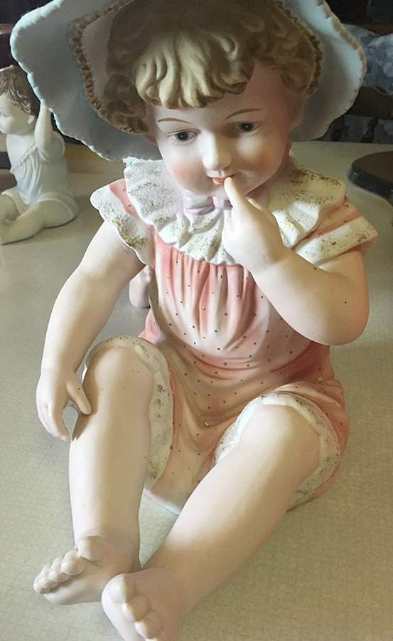Piano Babies Baby Girl Sitting With Hat - No Box by Sadek-1